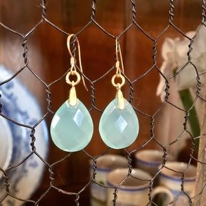Aquamarine drop Earrings